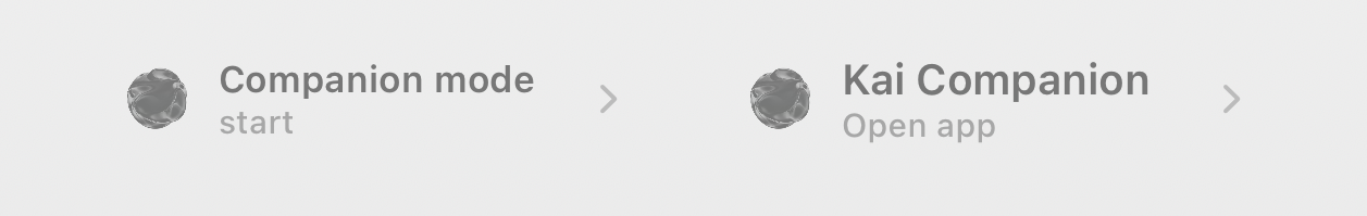 Kai Companion iPhone lock screen safety widgets